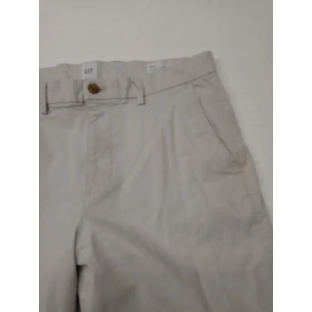 Gap 34x30 Essential Men's Khaki Straight Taper Pants Good Condition Clothing - Picture 5 of 10